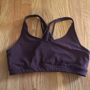 Athleta Purple Strappy Racerback Sports Bra Large